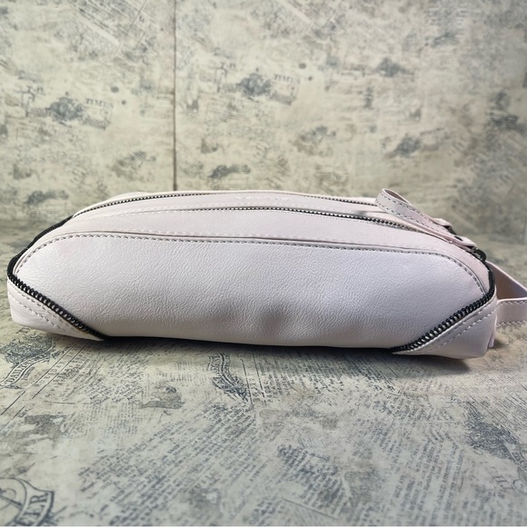 ERA81 San Francisco Toiletry/Makeup bag double zipper light pink leather - Picture 5 of 10